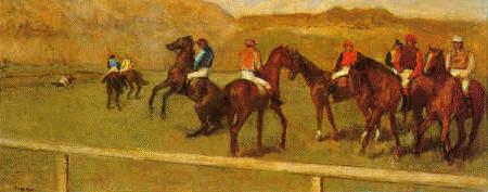 Edgar Degas Chevaux de Courses oil painting image